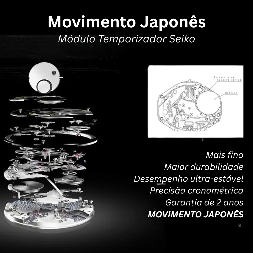 Relógio Minos MARTIN CH01 Minimalista